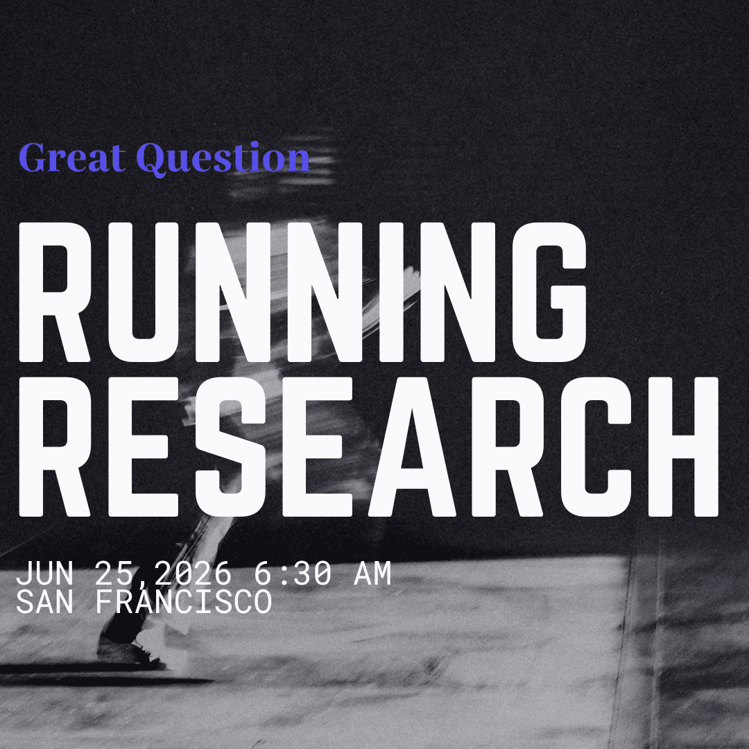 Running Research: Great Question Run Club