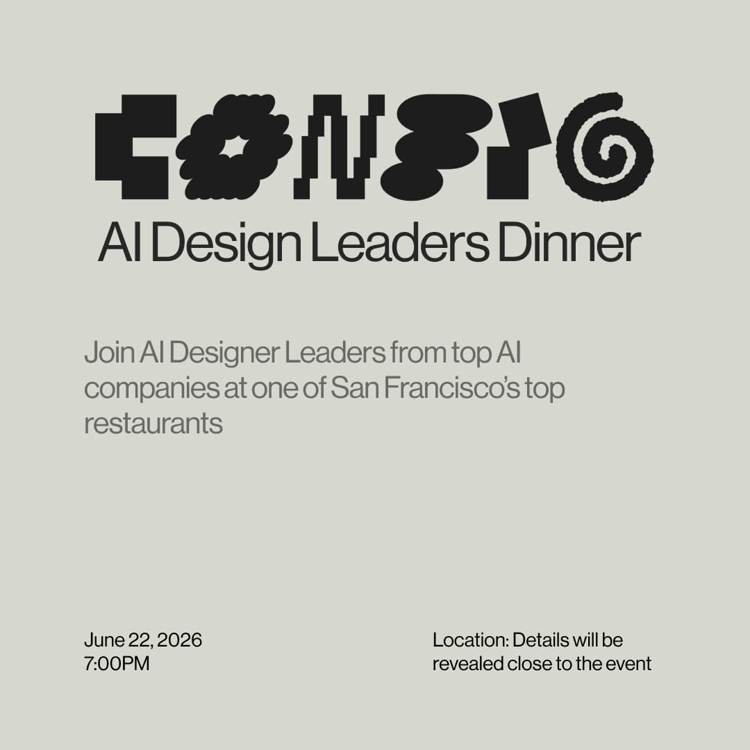 AI Design Leaders Dinner @ Config 2026